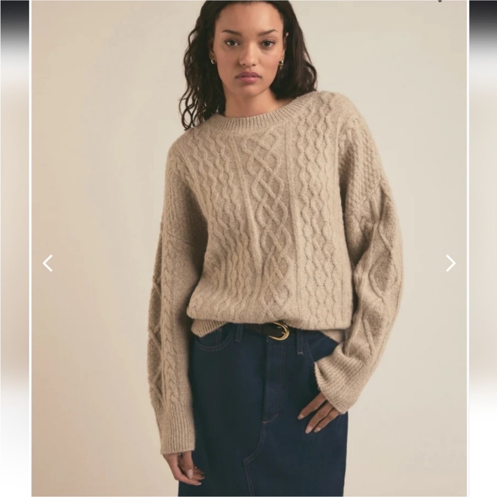 Favorite Daughter Wool + Cashmere Sweater 🤎 | Tawny Birch | Small
